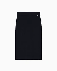 Pencil skirt with allover logo