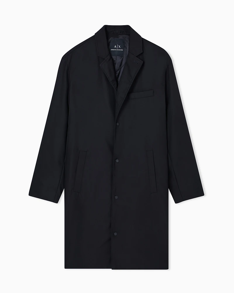 Armani Exchange - Single-breasted coat, Man, Black, Size: