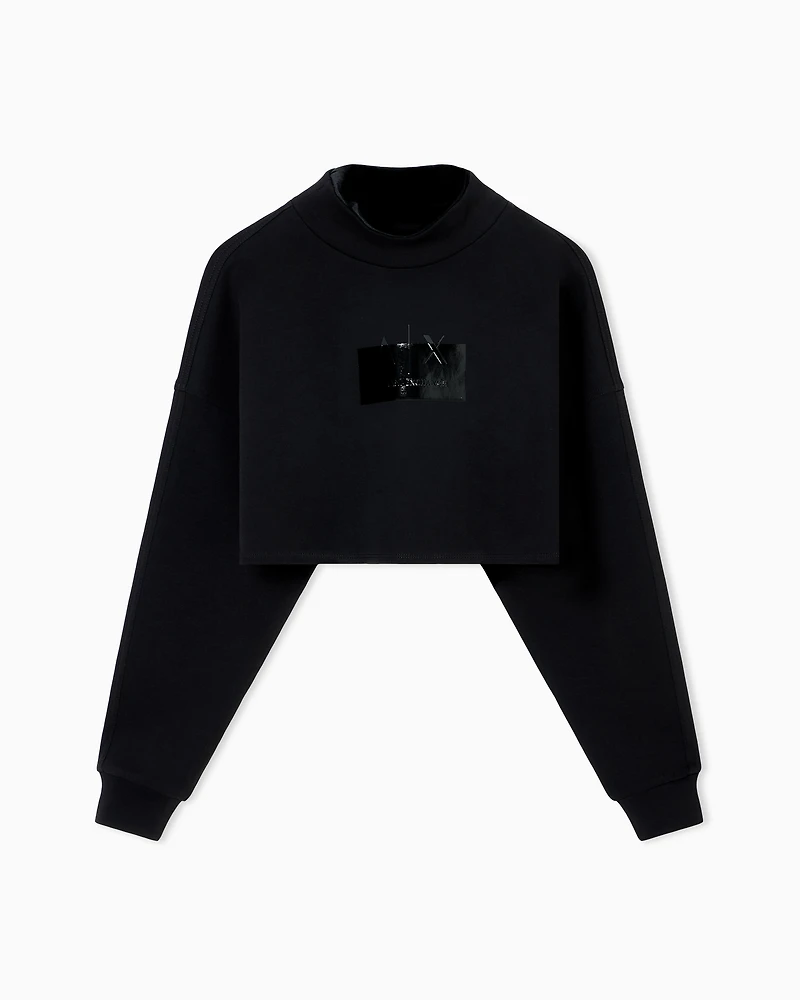 Armani Exchange - Sweatshirts without Hood, Woman, Black, Size: S