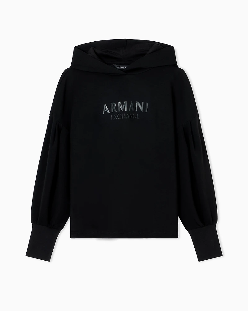 Armani Exchange - Hoodies, Woman, Black, Size:
