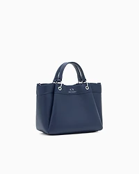 Armani Exchange - Medium handbag with degradè shoulder strap, Woman, Navy Blue, Size: TU
