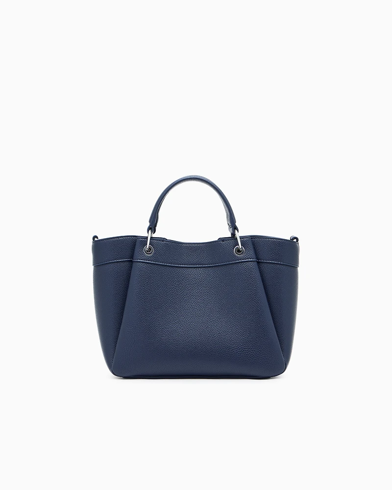 Armani Exchange - Medium handbag with degradè shoulder strap, Woman, Navy Blue, Size: TU