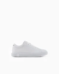Armani Exchange - Leather sneakers, Man, White, Size: