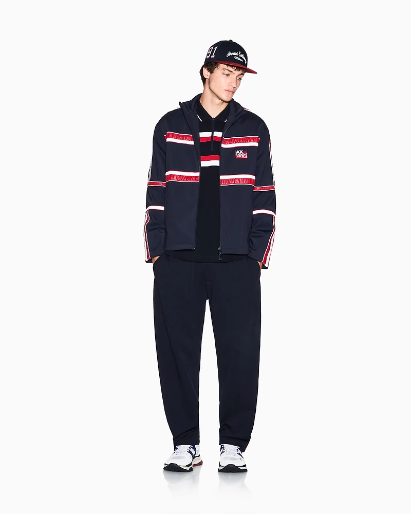 Armani Exchange - Sweatpants, Man, Navy_blue, Size: