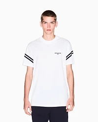 Regular fit T-shirt with contrasting piping