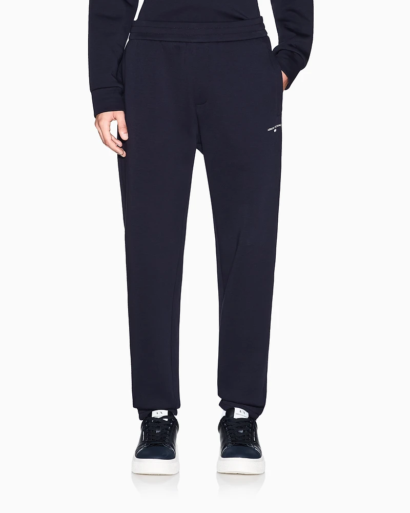 COTTON BLEND JOGGER SWEATPANTS WITH LOGO