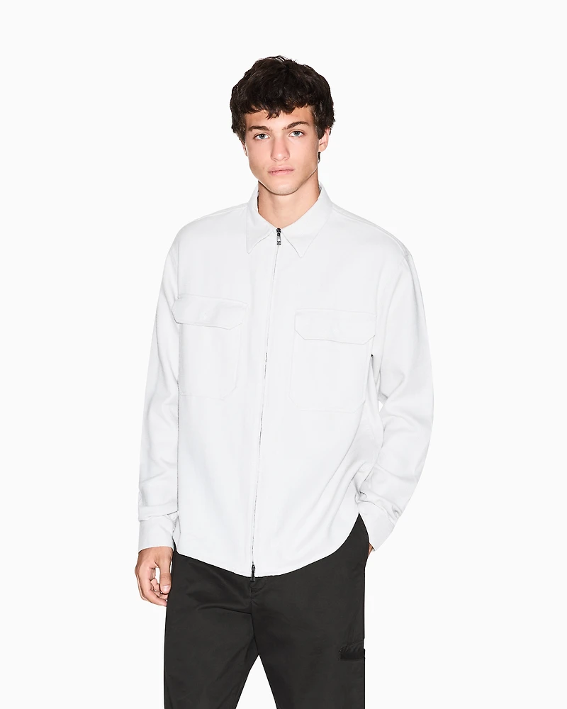 Armani Exchange - Casual Shirts, Man, Beige, Size: