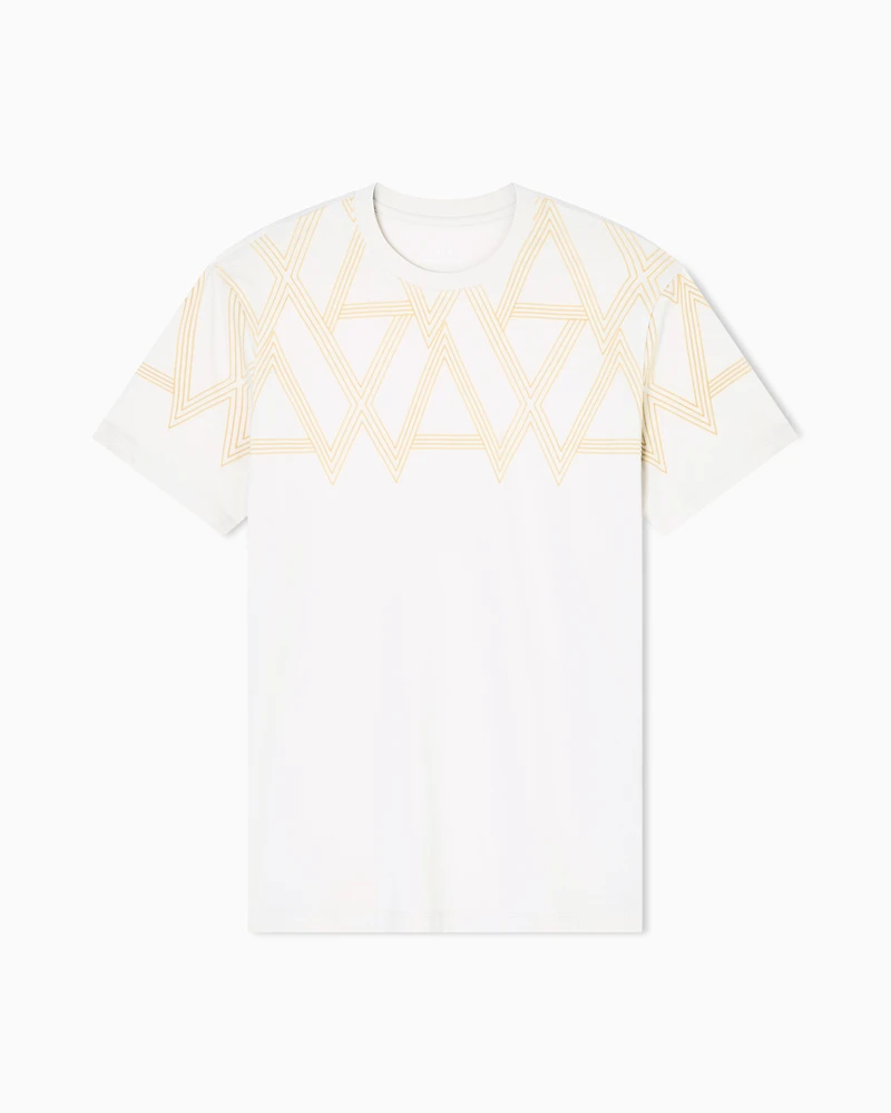 Regular fit T-shirt with maxi print