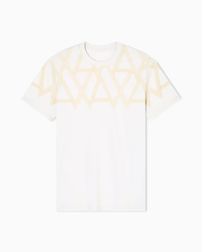 Regular fit T-shirt with maxi print