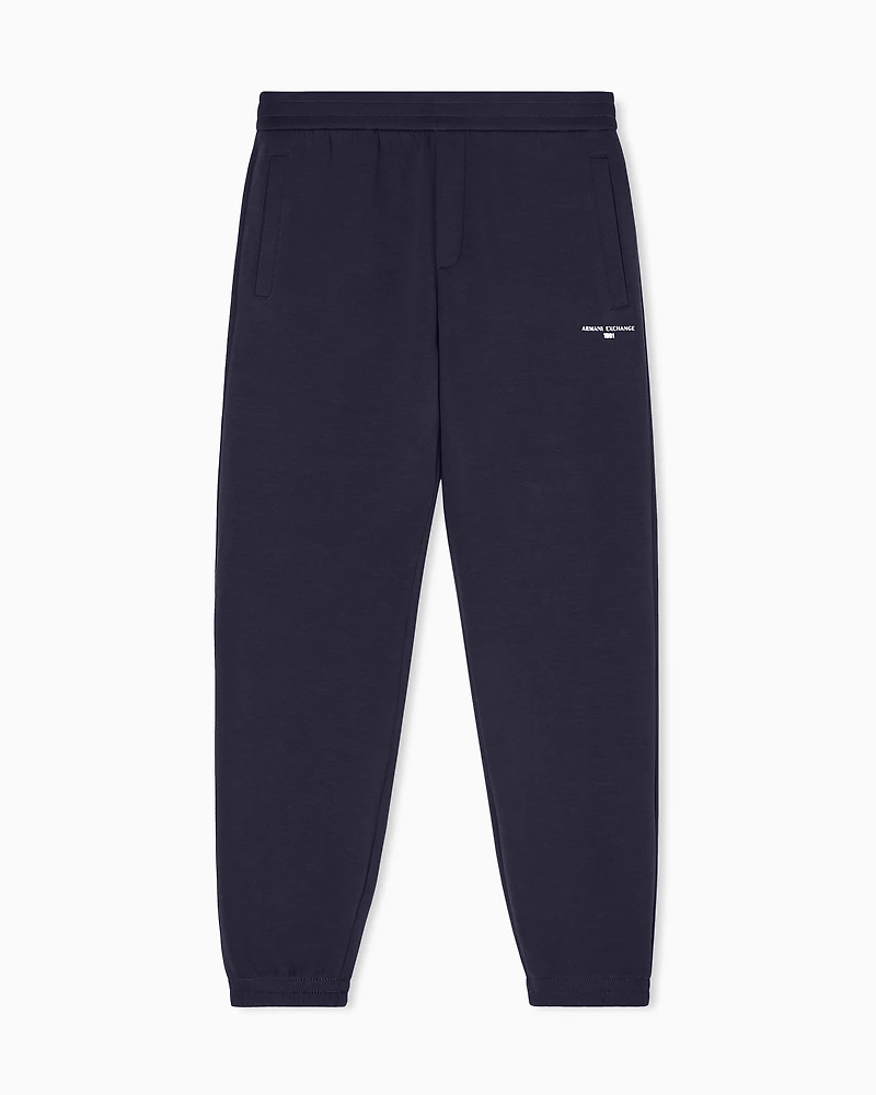 COTTON BLEND JOGGER SWEATPANTS WITH LOGO