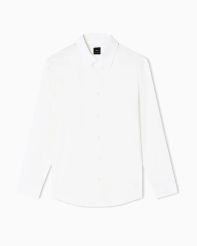 Regular fit cotton jacquard shirt