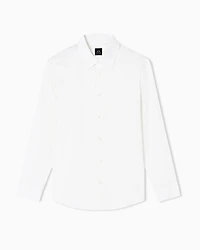 Regular fit cotton jacquard shirt