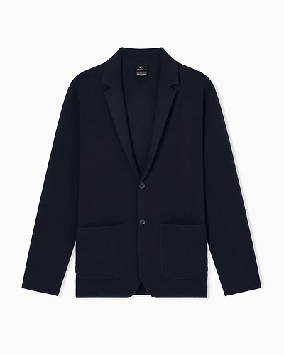 Armani Exchange - Casual Jackets, Man, Navy Blue, Size: