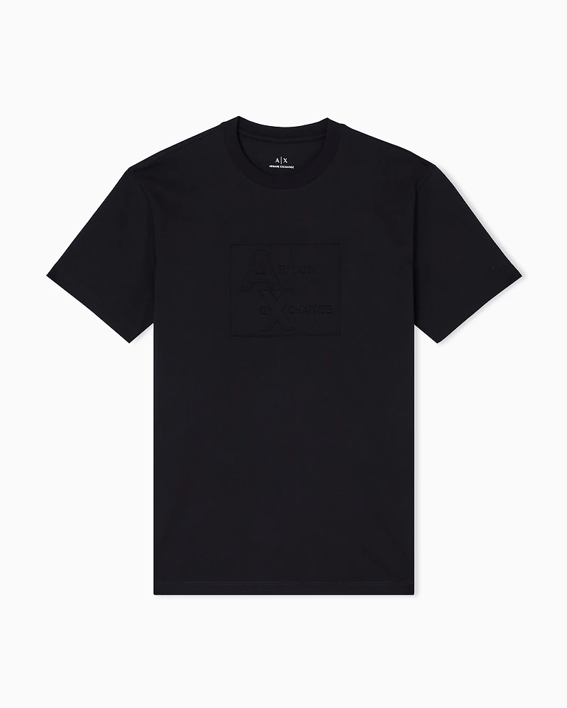 Regular fit T-shirt with embossed logo