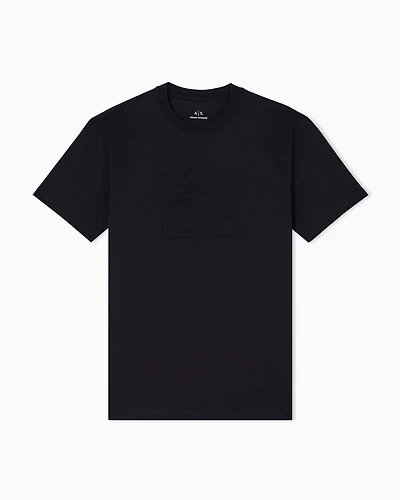 Regular fit T-shirt with embossed logo