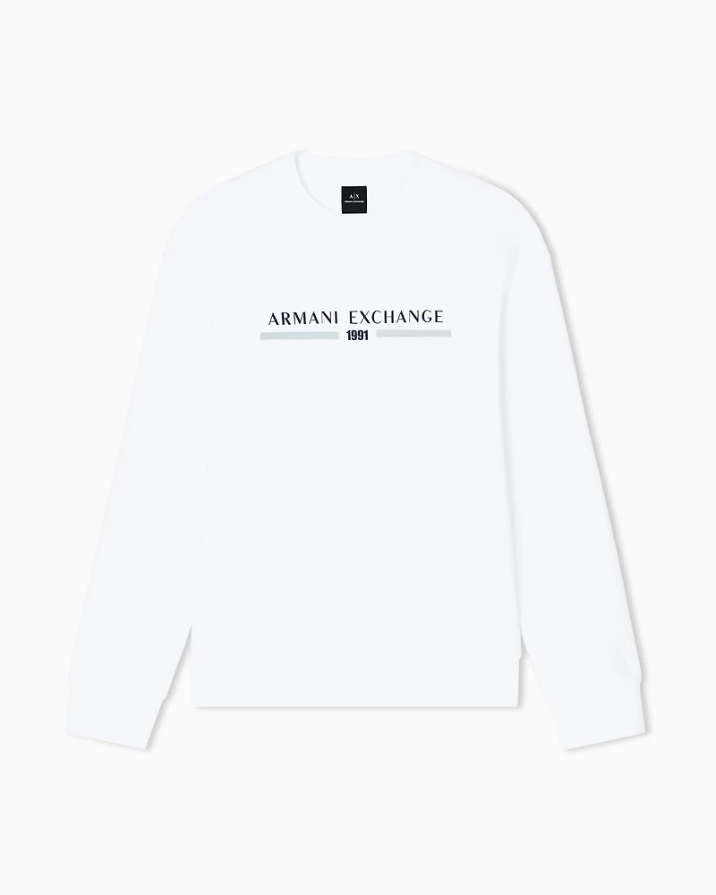 Armani Exchange - Sweatshirts without Hood, Man, White, Size: