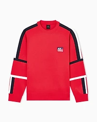 Armani Exchange - Sweatshirt with contrasting bands, Man, Red, Size: L