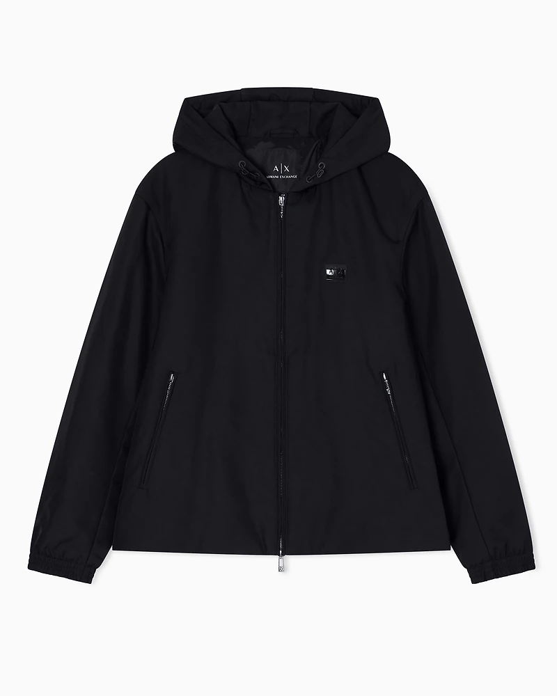 Armani Exchange - Hooded jacket, Man, Black, Size: