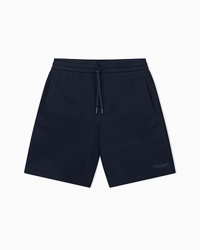 Armani Exchange - Shorts with tone-on-tone logo, Man, Navy Blue, Size: