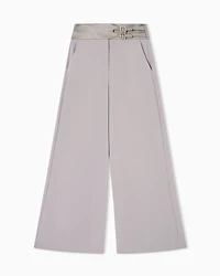 Palazzo trousers with straps