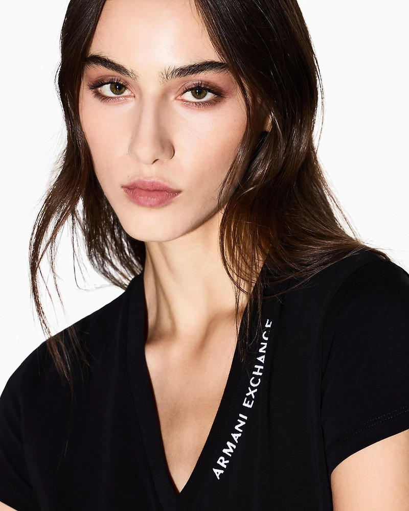 Slim fit T-shirt with logo