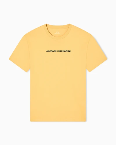 Armani Exchange - Regular Fit T-Shirts, Man, Yellow, Size: