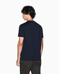 Armani Exchange - Regular fit graphic print T-shirt, Man, Navy_blue, Size: M