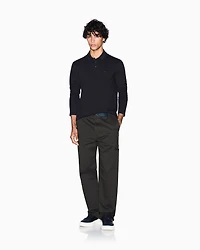 Regular fit long-sleeved polo shirt