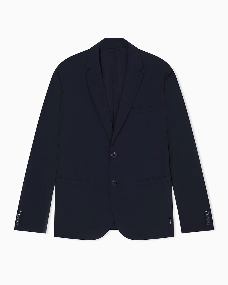 Single-breasted jacket ultra-stretch twill