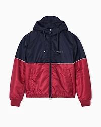 Two-tone jacket with hood