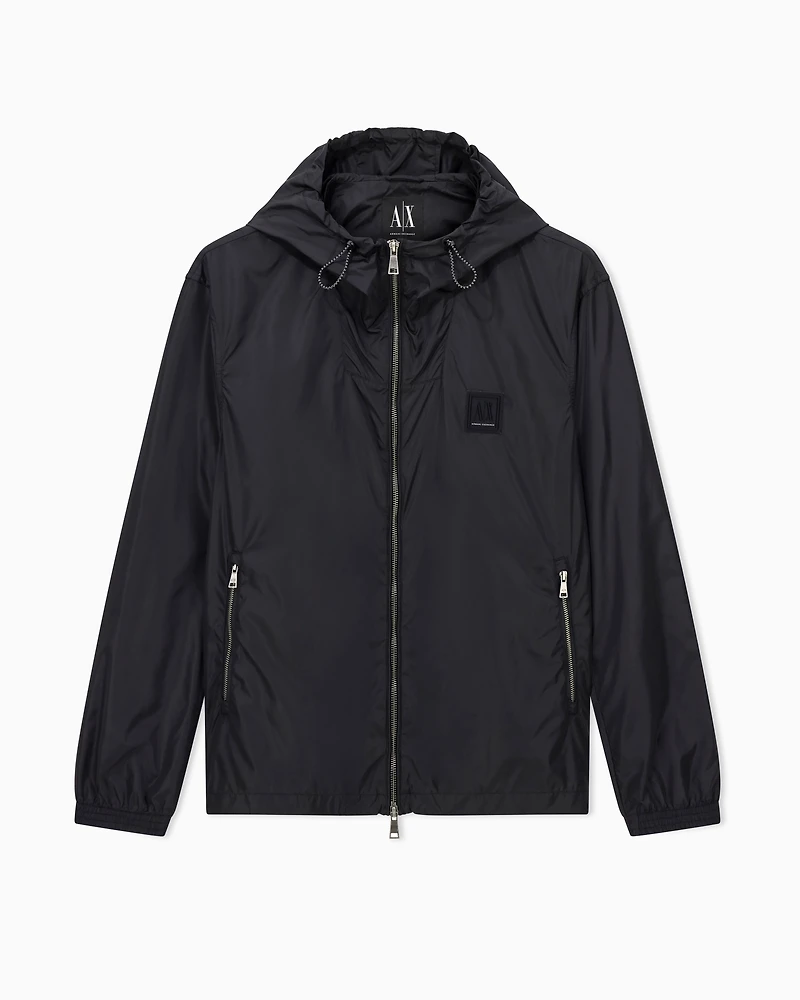 BLACK LOGO PATCH WINDBREAKER