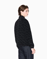 Jacquard blouson with allover logo
