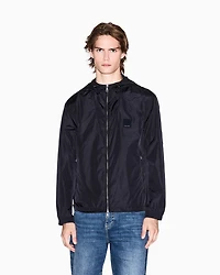 BLACK LOGO PATCH WINDBREAKER