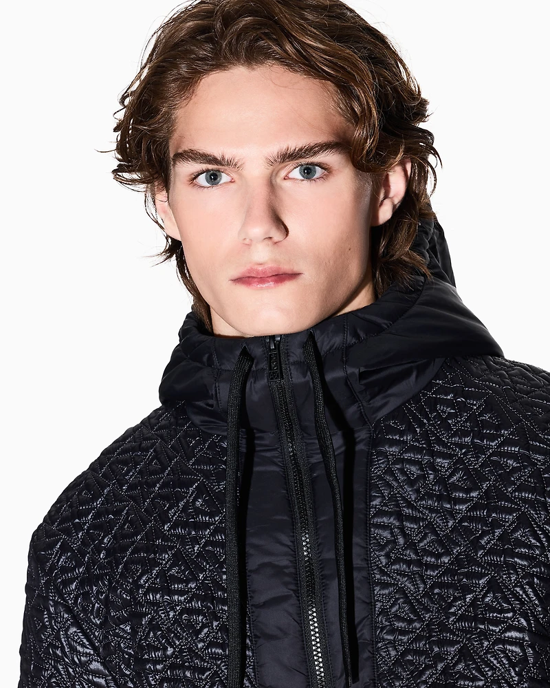 Jacket with allover logo