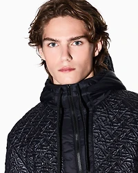Jacket with allover logo