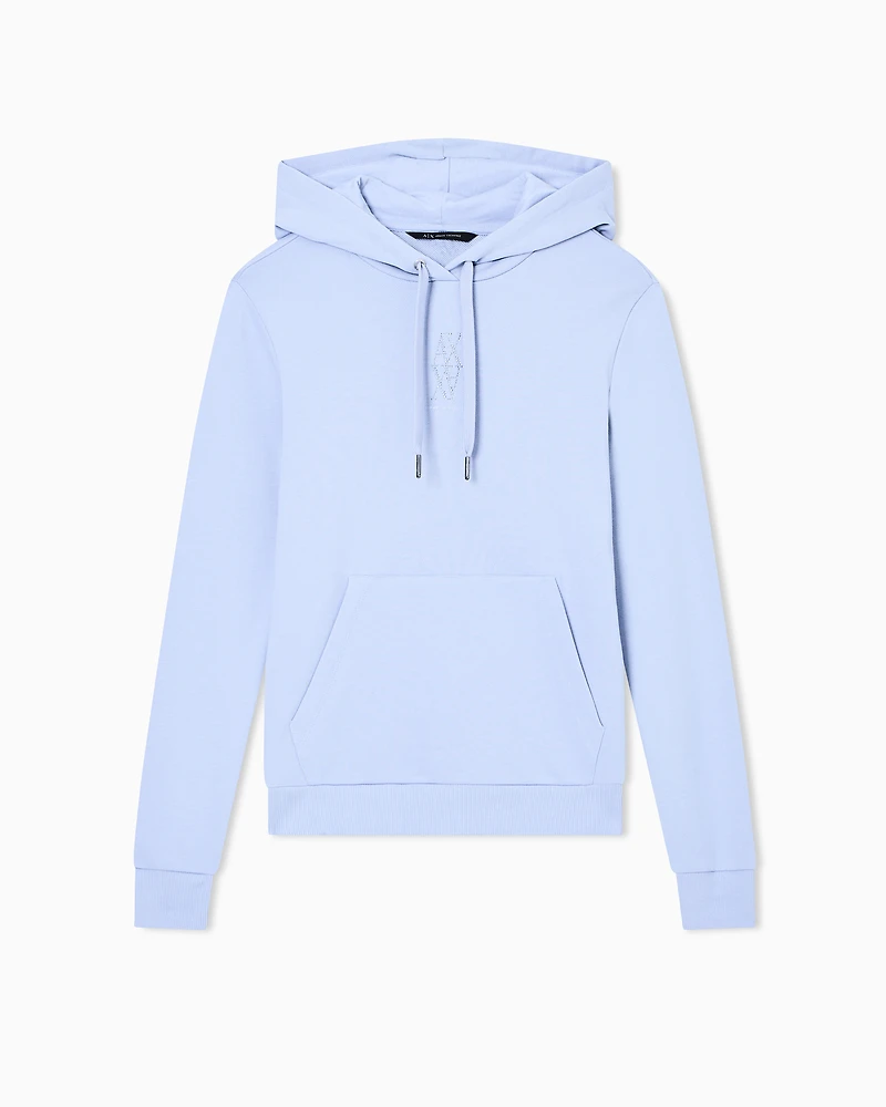 Armani Exchange - Hoodies, Woman, Light Blue, Size: