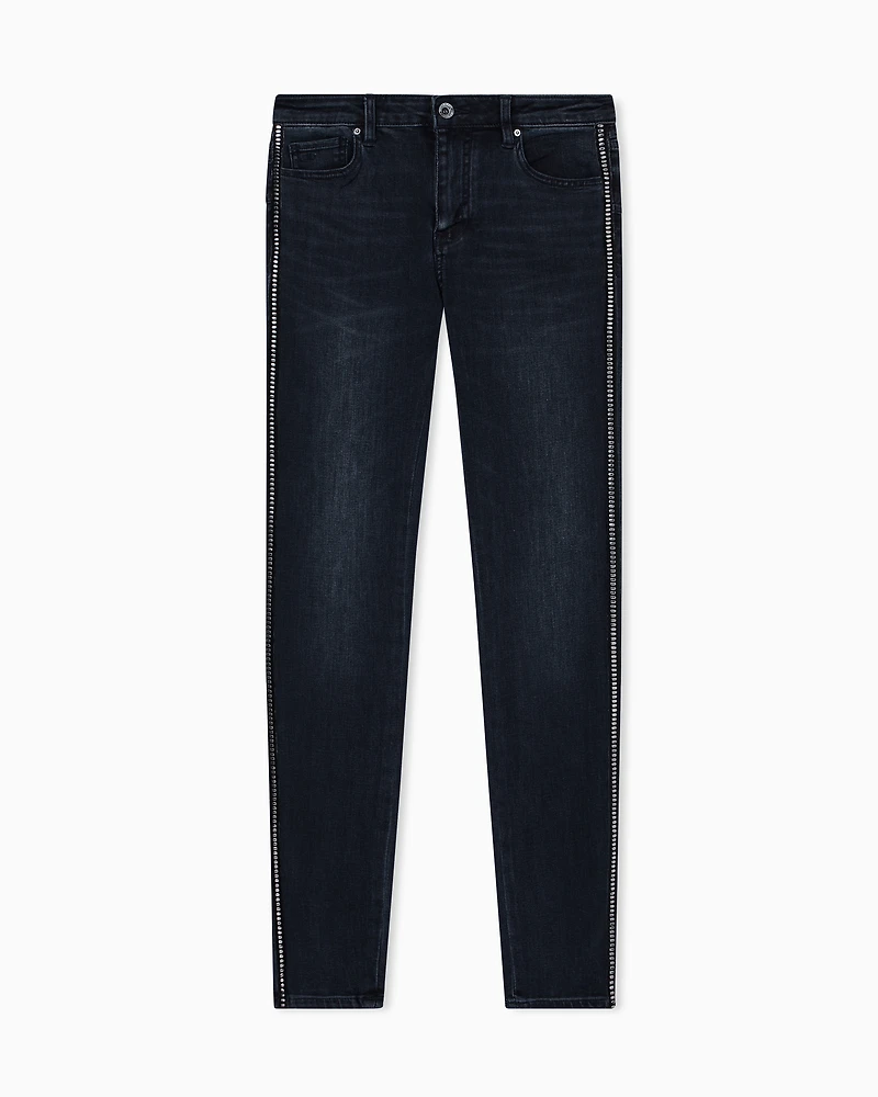 Armani Exchange - Ultra stretch super skinny jeans, Woman, Blue, Size: