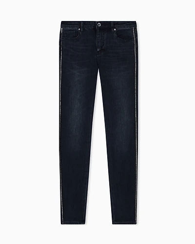 Armani Exchange - Ultra stretch super skinny jeans, Woman, Blue, Size: