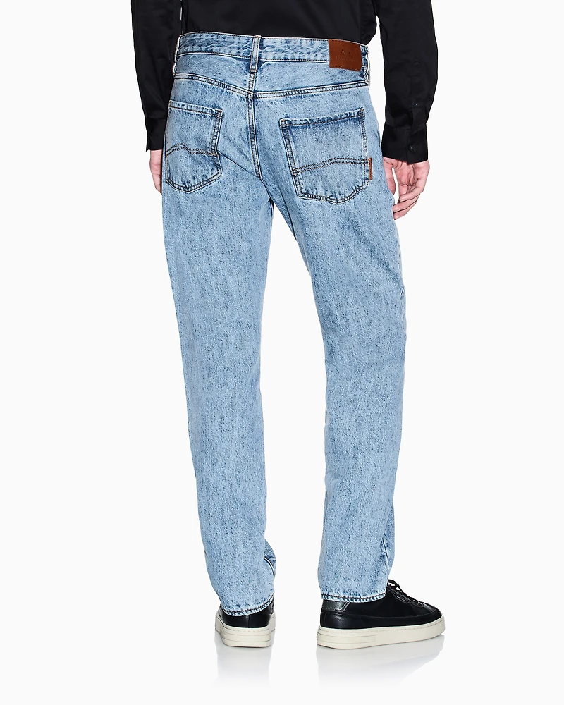 Armani Exchange - Slim-fit denim jeans, Man, Blue, Size: