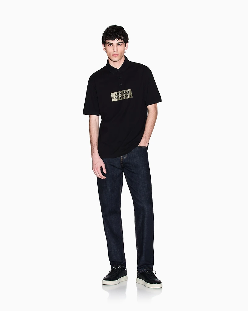 Armani Exchange - Straight fit jeans comfort denim, Man, Blue, Size: