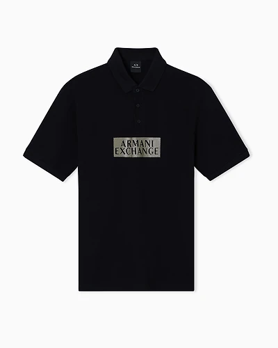 Armani Exchange - Polo Shirts, Man, Black, Size: