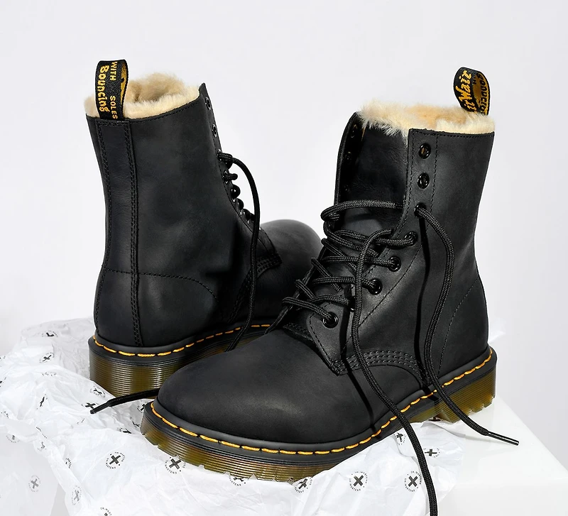 1460 SERENA FAUX FUR LINED LACE UP