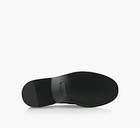 LETTERING LOGO LEATHER LOAFERS