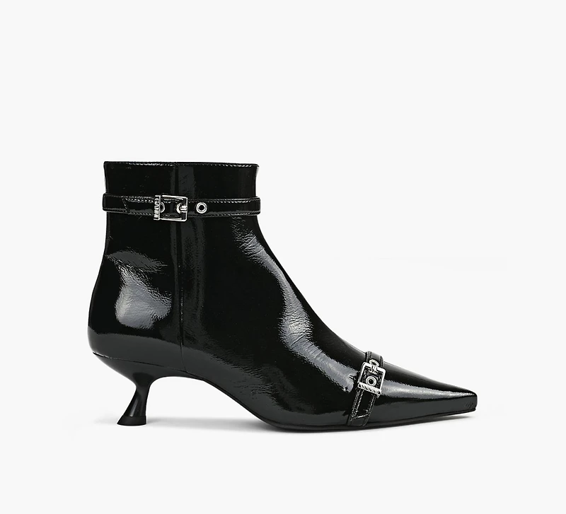 EYELETS KITTEN HEEL BOOT