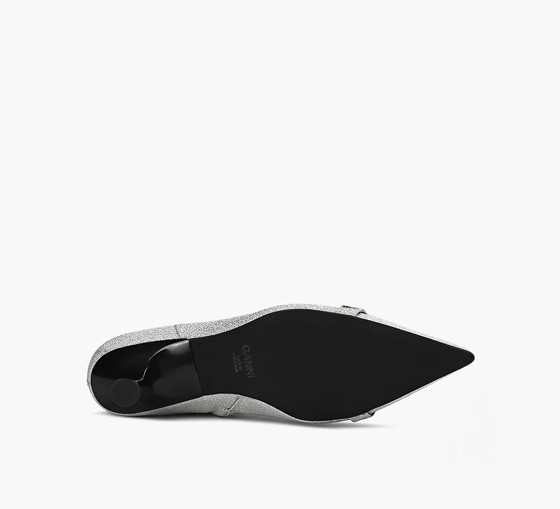 KITTEN HEEL BOOT SATIN