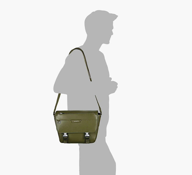 OSSIAN LEATHER REPORTER BAG
