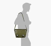 OSSIAN LEATHER REPORTER BAG