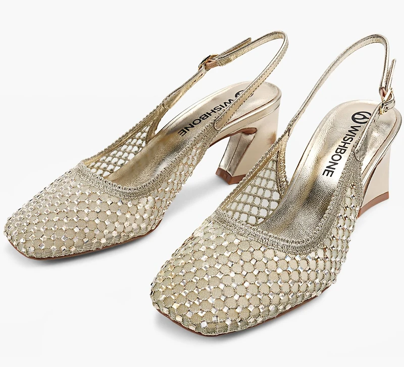 DEMI MESH SLINGBACK