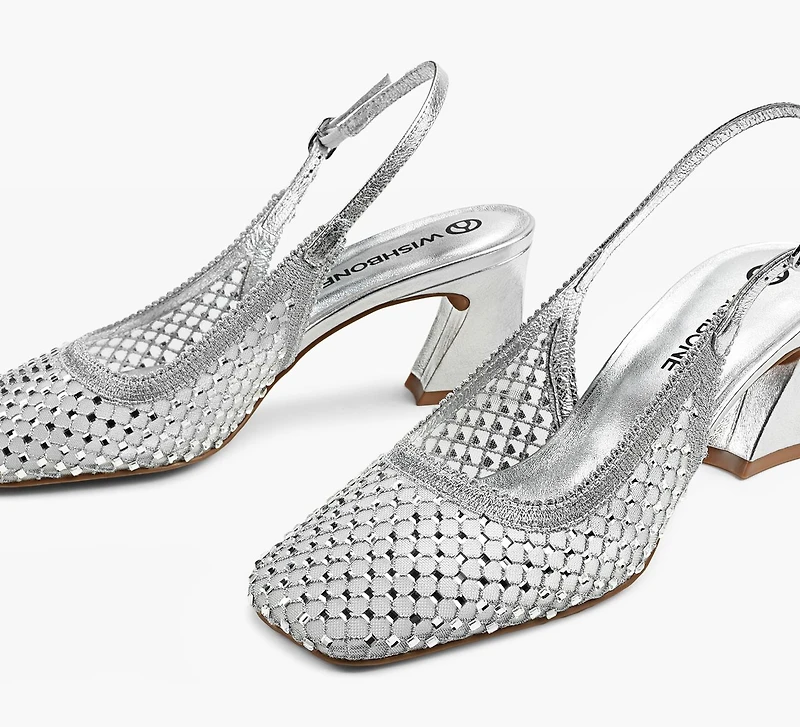 DEMI MESH SLINGBACK