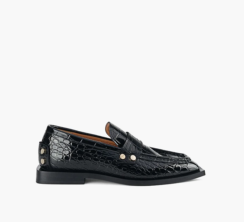 STUDS SQUARE TOE LOAFER
